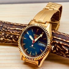 Rare Hindi-English SE5 Automatic Winding 6309-5820 Blue Watch