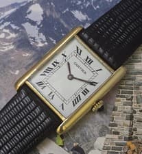 Cartier Tank Unisex c.1970s Vintage Manual Wind 23.5x30.5mm Case Box & Papers