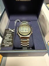 Casio TRN505S2AJR Digital Wristwatch Timepiece Silver Authentic Rare