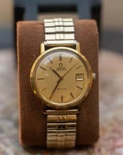 DEFECTIVE Omega De Ville Automatic Gold Platedcapped Watch  1970s Vintag G3D