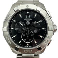 TAG HEUER Aquaracer Chronograph CAY1110.BA0925 Black Stainless Steel #OK1489
