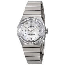 Omega Constellation Automatic White MOP Dial Ladies Watch 127.15.27.20.55.001
