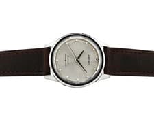 Seiko Matic 6201-8950 Automatic Watch 1965 Leather Strap Stainless Steel