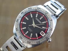 Vintage mens Citizen automatic skin diver rot bezel 38mm all steel rare model!!!