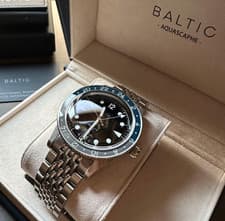 Baltic Aquascaphe GMT Black Dial Automatic Men's Watch from JP