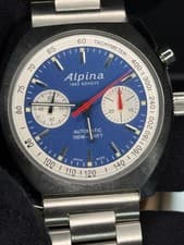 Alpina Startimer Pilot Heritage Chronograph Watch AL-727LNS4H6 w/ extra bracelet