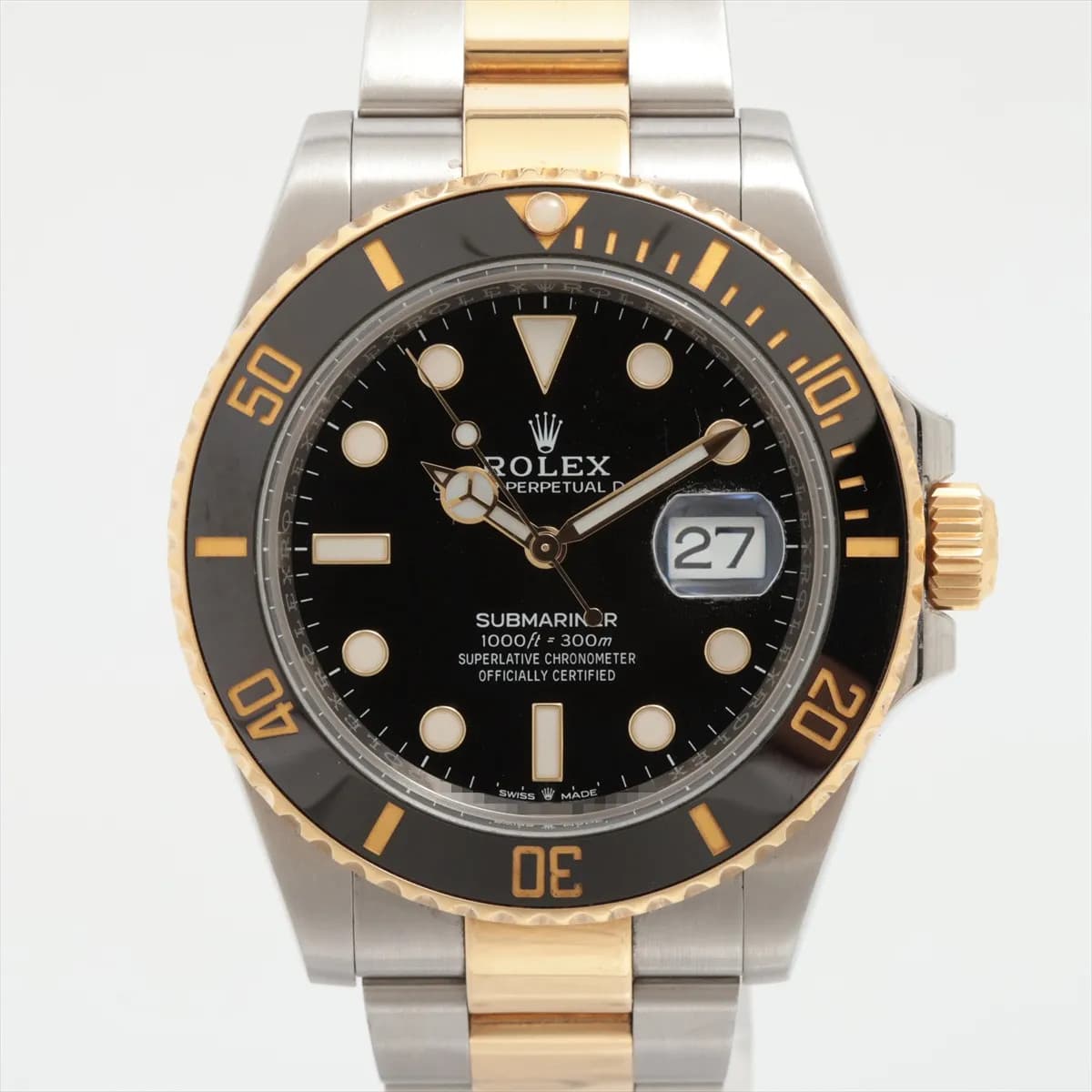 Rolex SUBMARINER DATE 126613LN SS×YG SS×YG AT black dial