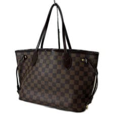 LOUIS VUITTON Never full PM Handbag N51109 Damier canvas Brown