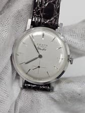 Vintage Desta 17 Jewels Incabloc Swiss Made Mens Wrist Watch Ultra Thin Running