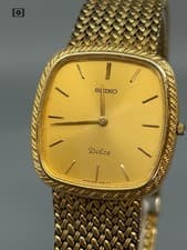 【N Mint】 SEIKO DOLCE 8N40-5040 Bracelet Gold Quartz Men’s Watch -Ships from US