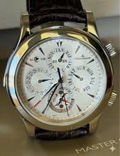 Jaeger LeCoultre Master Grand Reveil Steel 43mm Watch B/P Q163842A 149.8.95