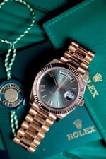 Rolex Day-Date 40 Rose Gold Olive Dial 228235