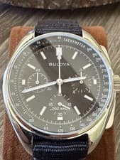 Bulova Men's Archive Series Lunar Pilot 6-Hand Chronograph High Performance