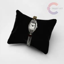 Hamilton H311510 Diamond Bezel Silver White Dial Quartz Ladies Watch Japan