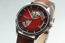 [Box, Paper] HAMILTON Jazzmaster Open Heart H326750 Burgundy AT Swiss Made Watch