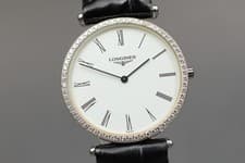 Longines La Grande Classique L4.704.0 Roman Diamond Bezel Quartz MEN Watch JAPAN