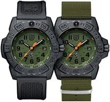 Luminox XS.3517.NQ.SET Military Divers Watch Green Dial Mens Box Spare Band Tool