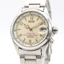 [NEAR MINT] SEIKO Red 1st Alpinist Diashock 4S15-6000 AT Men's From JAPAN Z240