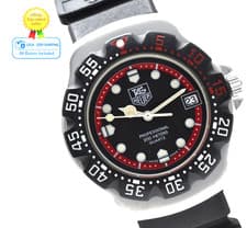 [NEAR MINT] TAG Heuer Formula 1 Professional 200m 374.513 Quartz Black 34mm Mens