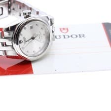 TUDOR GLAMOUR DATE 51000 26mm SS Silver Dial Automatic Watch #C462