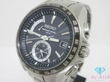 Seiko Brightz World Time Solar Radio Wave Men s Wristwatch Date SAGA159 8B54 0BB