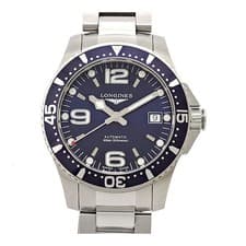 Longines Hydro Conquest Automatic Diver Watch L37414 Mens wrist 21cm