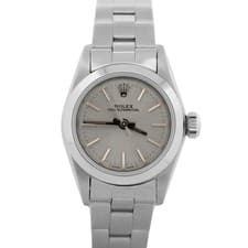 PAPERS Rolex Oyster Perpetual SILVER Stainless Steel 24mm 67180 Watch BOX