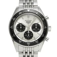 AUTH TAG HEUER AUTAVIA CBE2111 BA0687 CHRONOGRAPH AUTOMATIC SS MEN'S F/S