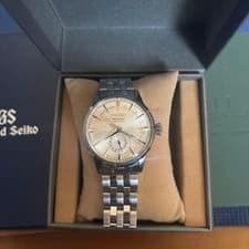 Seiko Presage Automatic Silver Watch with Date Tested Used From Japan
