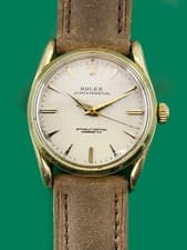 Vintage 1960's  14k Yellow Gold ROLEX Oyster Perpetual "BOMBAY" Ref. 1011 & 1010