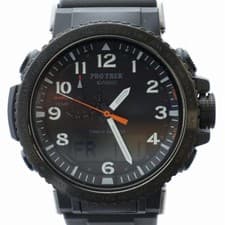 Casio PRO TREK PRW-50Y Radio Solar Digital Analog Watch Black 40mm