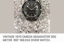 omega seamaster 300 vintage men's automatic diver watch 1970 water-resistant