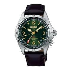 SEIKO Prospex Alpinist Mechanical GMT SBEJ005 New Unused Calf Leather Sapphire
