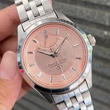 Rare Orient Star Salmon Dial Pink Power reserve Indicator Automatic  EW01-00 Men