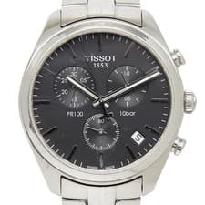 TISSOT PR100 Watches T101417A Quartz black dial mens 【Used】
