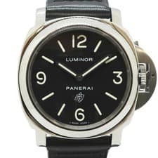PANERAI Luminor Base Logo PAM00000 Black Manual Men's Used Watch #4117