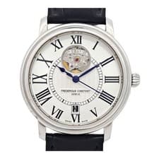 Frederique Constant Classic Heartbeat Automatic Watch 39mm Steel Silver Men