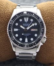 Rare OH Completed Seiko  Released in Japan Antique Wristwatch Diver Men s  Silve