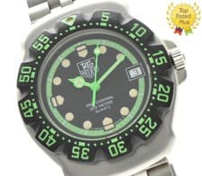 *MINT* Vintage TAG HEUER Formula 1 375.513 200M Quartz Black Mens Watch JAPAN