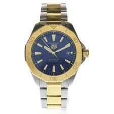 TAG HEUER Aquaracer Professional 200 Blue Dial SS QZ Stainless Quartz Watch Used