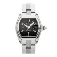 Cartier Roadster Steel Auto 37x44mm Black Dial Bracelet Watch W62002V3