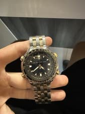 45MM Seiko Sky World Timer PROFESSIONAL 100M Quartz Watch H023-00G0 RARE MODEL