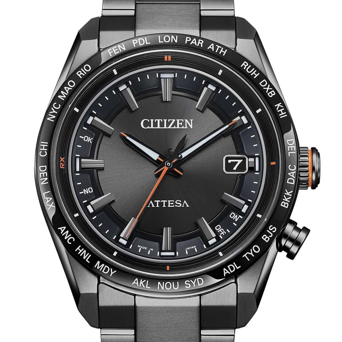 Citizen Attesa H145-007JD01/CB0286-61E Titanium Solar Quartz Watch