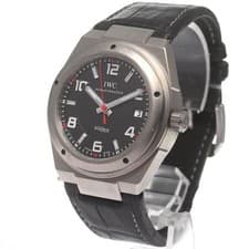 IWC SCHAFFHAUSEN INGENIEUR AUTOMATIC AMG IW322703 42mm SS Black Dial Date #C371