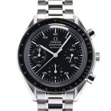 Omega Speedmaster Reduced 3510 50 00 Black Stainless Steel Watch