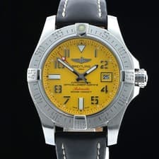Breitling Avenger II Seawolf A17331 Yellow 45mm Automatic Men's Watch + B&P