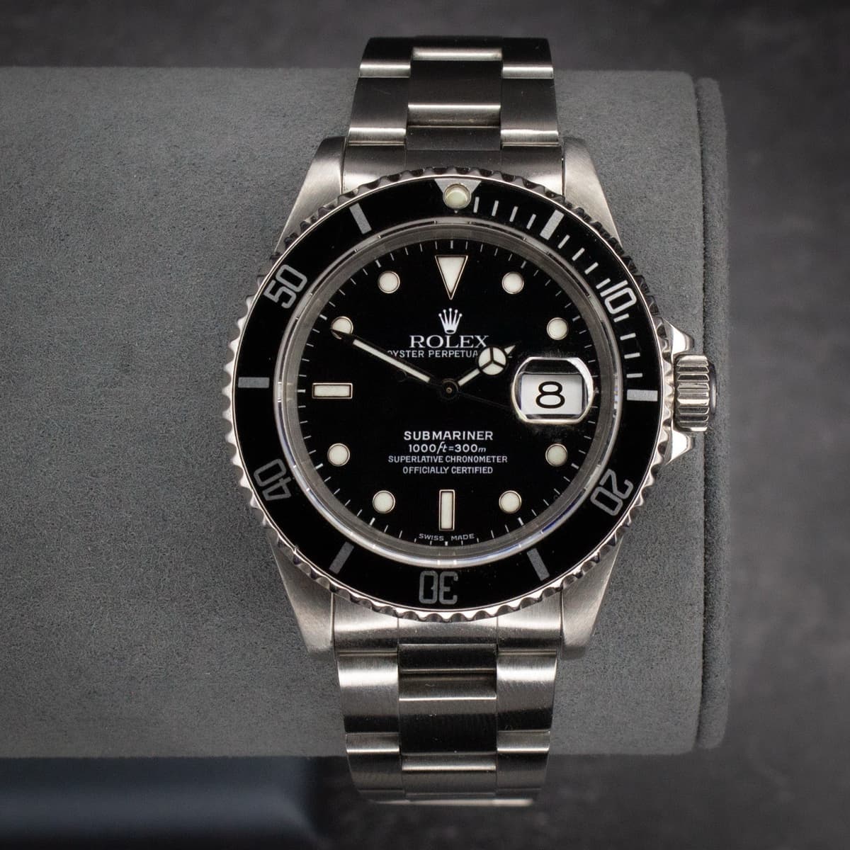 Rolex Submariner 16610 S-Serial Black Dial 40MM Diver Steel Bracelet