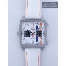 TAG Heuer Monaco Gulf Chronograph CAW218G.EB0393 39mm Blue Dial New