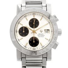 GIRARD PERREGAUX GP7000 Chronograph 50m Small Second Silver SS Men Automatic