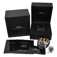 Automatic Men's Watch Sinn 303 Chronograph Box Warranty Card Accessary